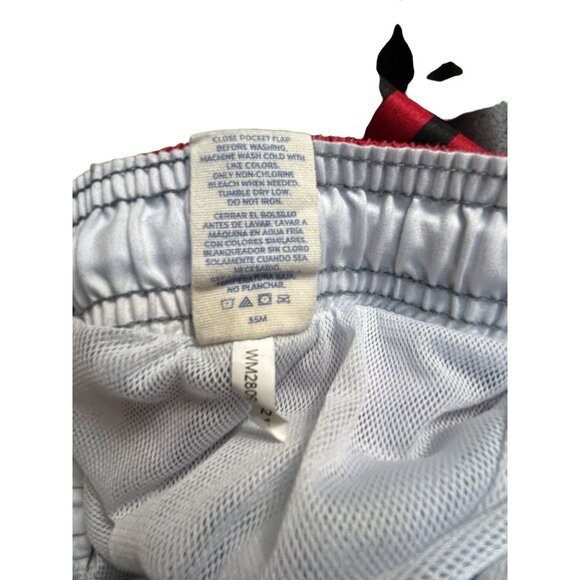 Vintage OP swim trunks shirts mesh inside XL Youth Boys elastic waistband ties - Picture 9 of 10